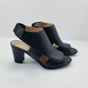 Naturalizer Lucky Block Heel Sandal in Black